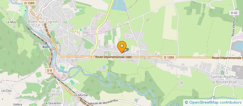 localisation de l'entreprise COMPAGNIE BERENICE  SAINTE-AGATHE-LA-BOUTERESSE