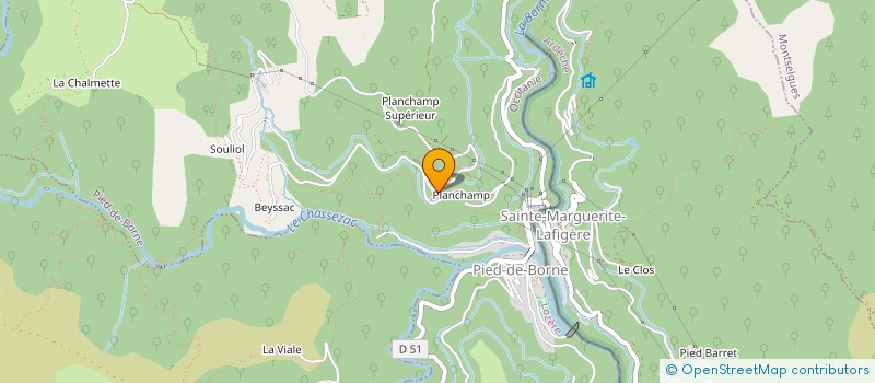 localisation de l'entreprise COMPAGNIE BIBICHE  PIED-DE-BORNE