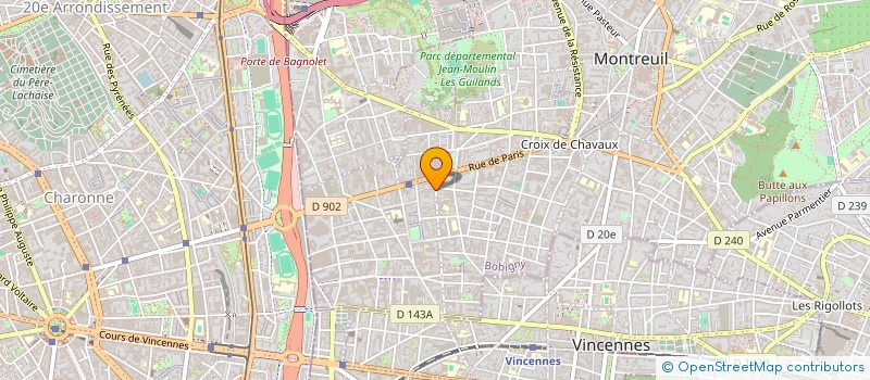 localisation de l'entreprise COMPAGNIE BILIBOP à MONTREUIL