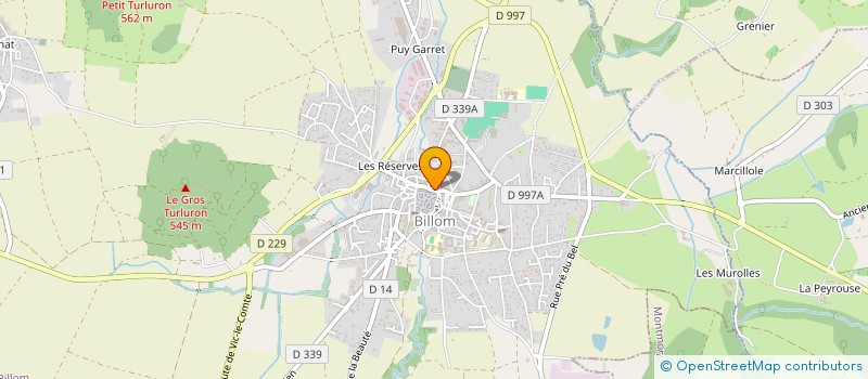 localisation de l'entreprise COMPAGNIE BILL'EN TETES  BILLOM