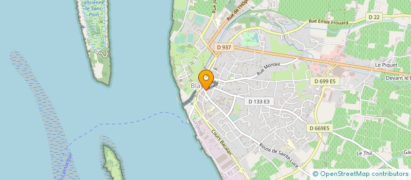 localisation de l'entreprise COMPAGNIE BLAYAISE D IMPRIMERIE  BLAYE