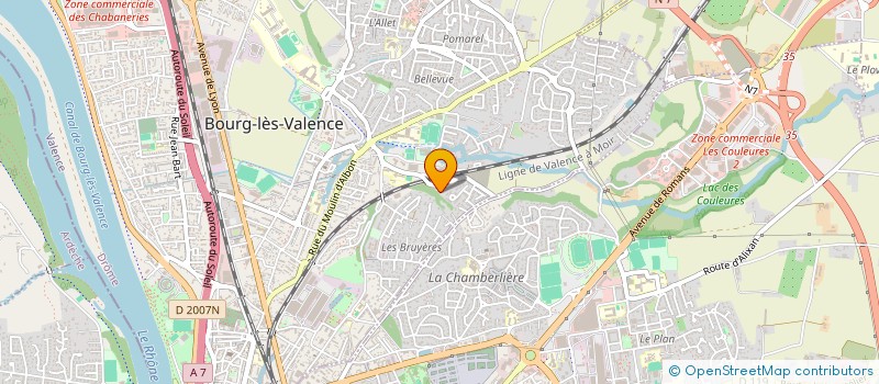 localisation de l'entreprise COMPAGNIE BLEUE FALAISE à BOURG-LES-VALENCE