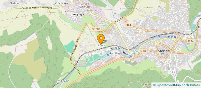 localisation de l'entreprise COMPAGNIE BOGUE  MENDE