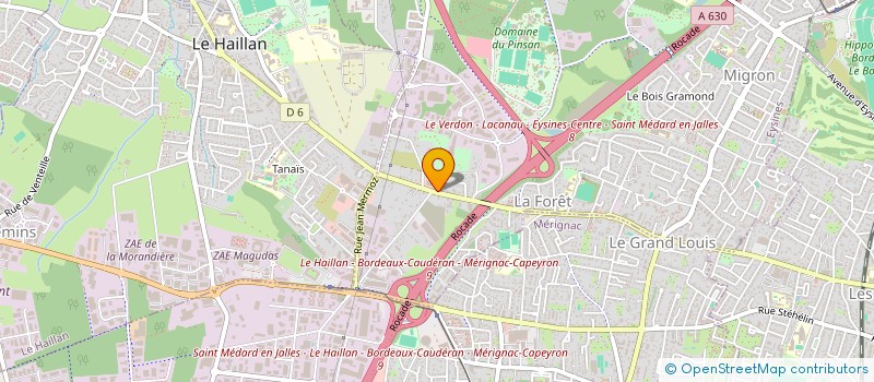 localisation de l'entreprise COMPAGNIE BORDELAISE DE CONSTRUCTION à EYSINES