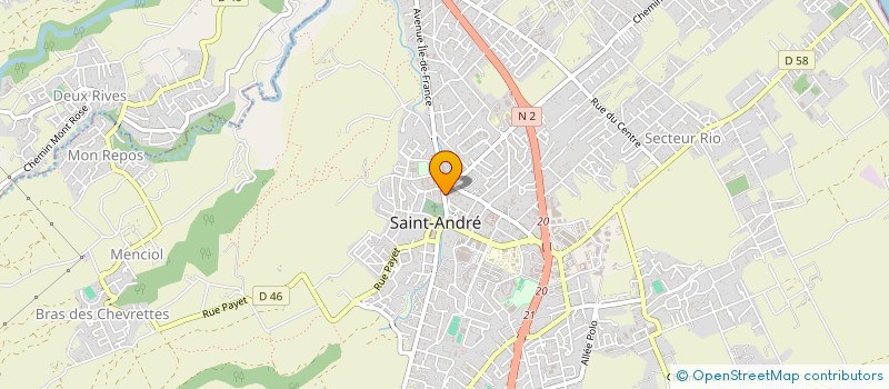 localisation de l'entreprise COMPAGNIE BOURBONNAISE DE NEGOCE à SAINT-ANDRE
