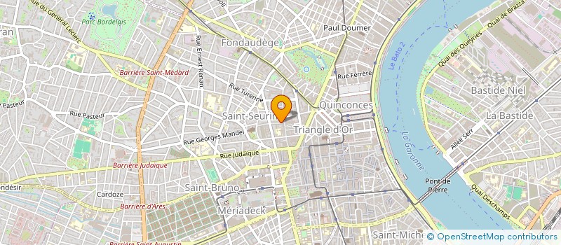 localisation de l'entreprise COMPAGNIE BRAVACHE  BORDEAUX