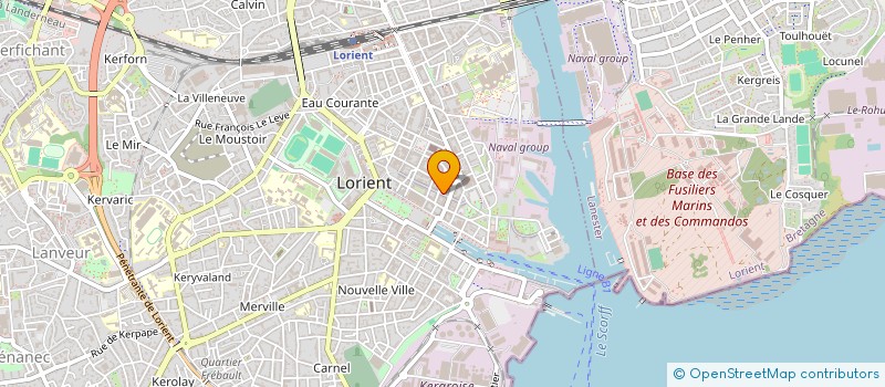 localisation de l'entreprise COMPAGNIE BRETONNE DE L ATLANTIQUE à LORIENT
