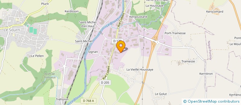 localisation de l'entreprise COMPAGNIE BRETONNE DU SOMMEIL à SAINT-THURIAU