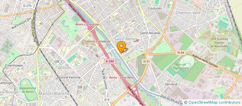 localisation de l'entreprise COMPAGNIE BULLES EN SCENE  REIMS