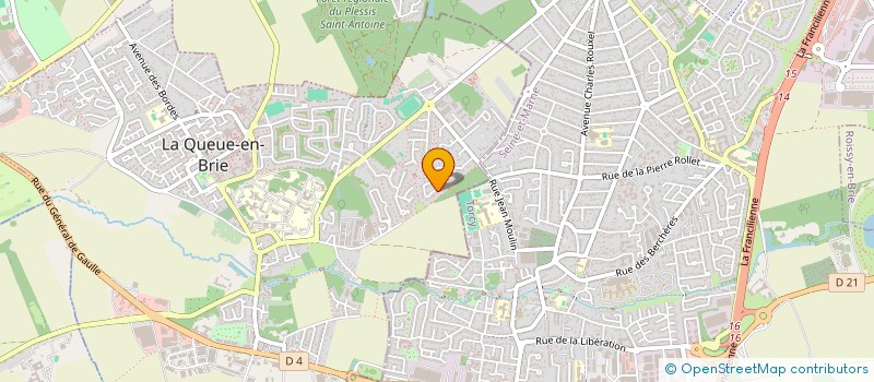 localisation de l'entreprise COMPAGNIE C ET R  LA QUEUE-EN-BRIE