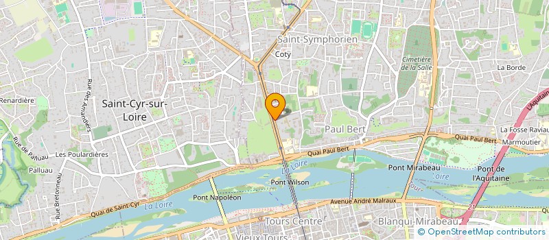 localisation de l'entreprise COMPAGNIE CALICOT  TOURS