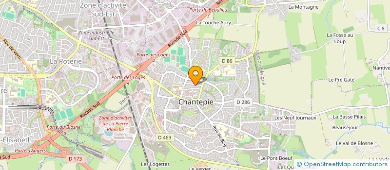 localisation de l'entreprise COMPAGNIE CALONICE  CHANTEPIE