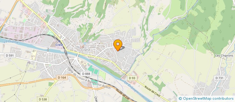 localisation de l'entreprise COMPAGNIE CAMELEON à CREST