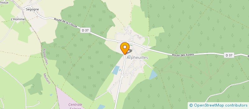 localisation de l'entreprise COMPAGNIE CARBONE  ARPHEUILLES