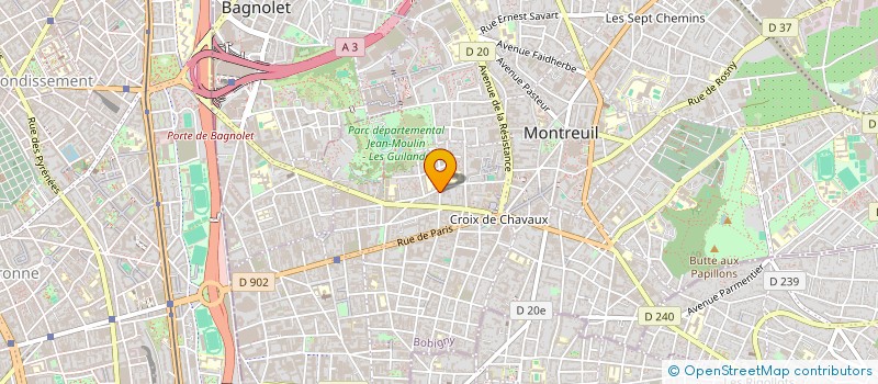 localisation de l'entreprise COMPAGNIE CASSIDY à MONTREUIL