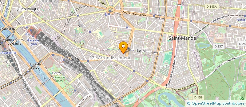 localisation de l'entreprise COMPAGNIE CATHERINE ZARCATE - A CLAIRE-VOIE  PARIS