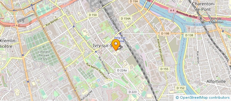 localisation de l'entreprise COMPAGNIE CERCLE DE LUMIERE à IVRY-SUR-SEINE