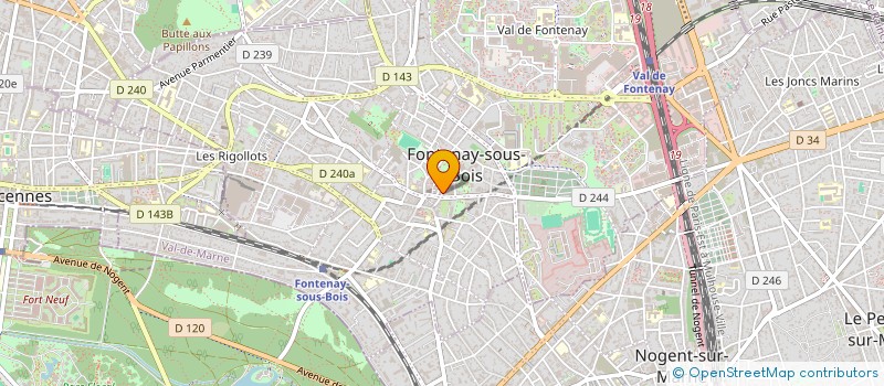 localisation de l'entreprise COMPAGNIE CHOREAM à FONTENAY-SOUS-BOIS