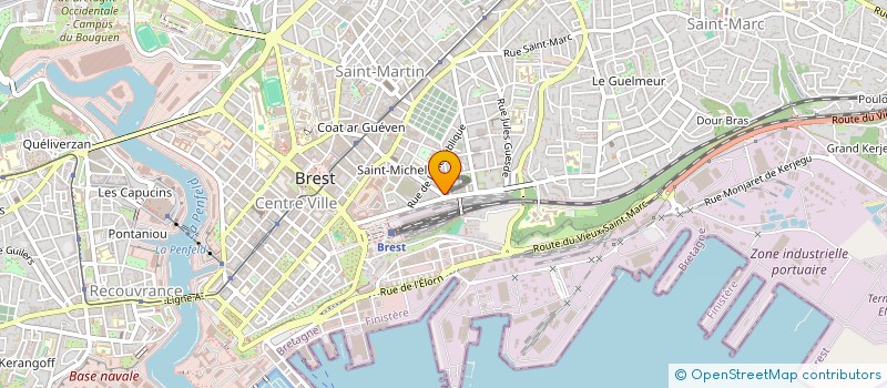 localisation de l'entreprise COMPAGNIE CHOREGRAPHIQUE à BREST