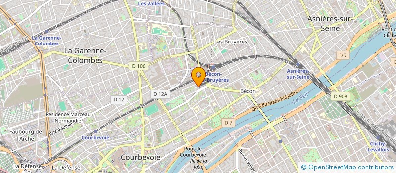 localisation de l'entreprise COMPAGNIE CIEL D'ETOILES à COURBEVOIE