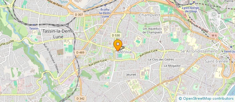 localisation de l'entreprise COMPAGNIE CINEDANSE à LYON