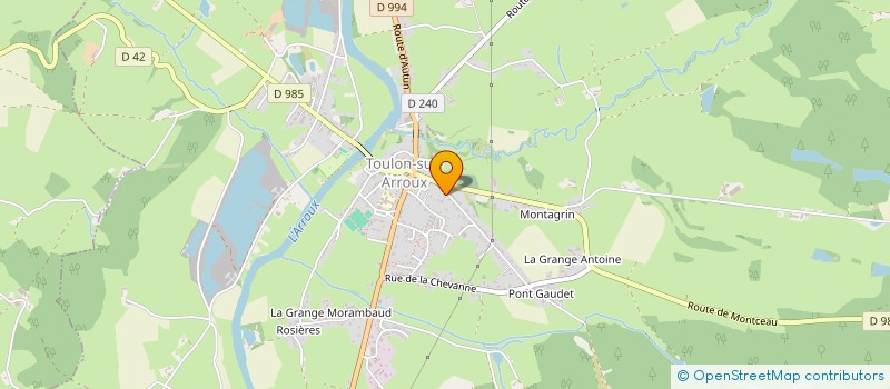 localisation de l'entreprise COMPAGNIE CIPANGO  TOULON-SUR-ARROUX