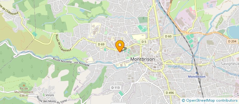 localisation de l'entreprise COMPAGNIE COIN DE RUE  MONTBRISON