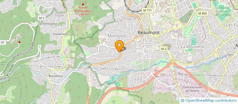 localisation de l'entreprise COMPAGNIE CONTREPOINT YAN RABALLAND à BEAUMONT