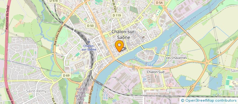 localisation de l'entreprise COMPAGNIE CONTREPOINT YVAN RABALLAND à CHALON-SUR-SAONE