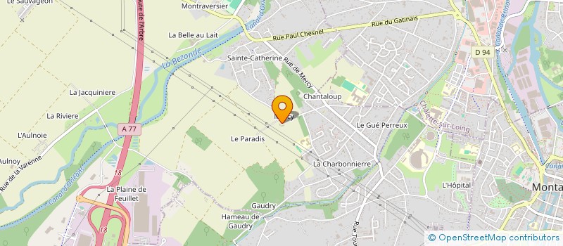localisation de l'entreprise COMPAGNIE CORPUSCULE à CHALETTE-SUR-LOING