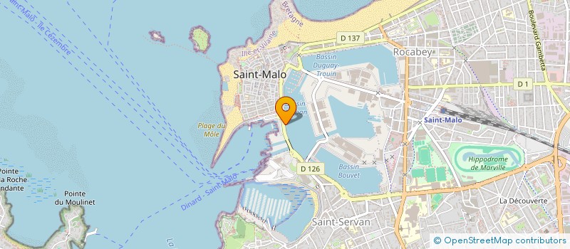 localisation de l'entreprise COMPAGNIE CORSAIRE à SAINT-MALO
