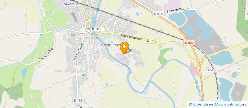 localisation de l'entreprise COMPAGNIE COTE JARDIN à SAVERDUN
