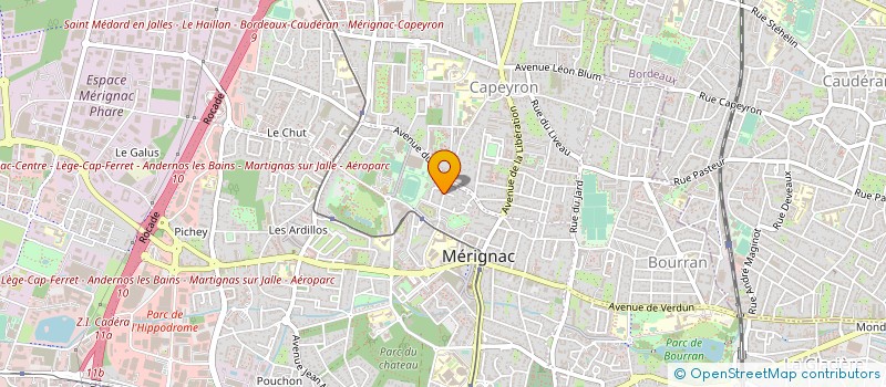 localisation de l'entreprise COMPAGNIE CRAMOISIE à MERIGNAC