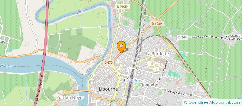 localisation de l'entreprise COMPAGNIE CREATISTE à LIBOURNE