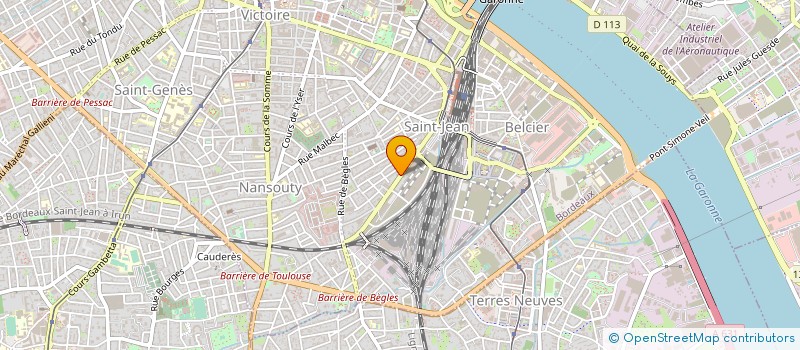 localisation de l'entreprise COMPAGNIE CRU DES SENS.  BORDEAUX