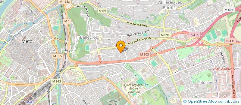 localisation de l'entreprise COMPAGNIE CUERDAS LATINAS  METZ