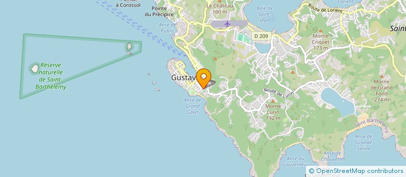 localisation de l'entreprise COMPAGNIE D'AFFRETEMENT ANTILLAIS à SAINT BARTHELEMY