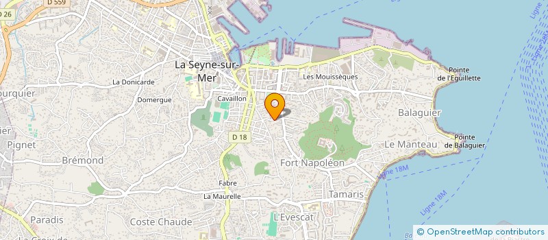localisation de l'entreprise COMPAGNIE D AMES A PALABRES à LA SEYNE-SUR-MER