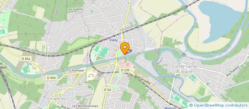 localisation de l'entreprise COMPAGNIE D'ARC D'ESBLY à ESBLY