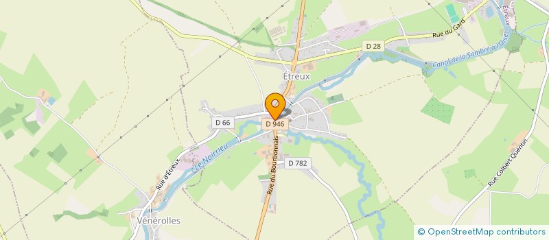 localisation de l'entreprise COMPAGNIE D'ARC D'ETREUX  ETREUX