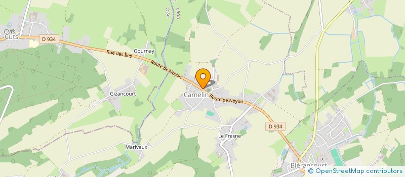 localisation de l'entreprise COMPAGNIE D'ARC DE CAMELIN  CAMELIN