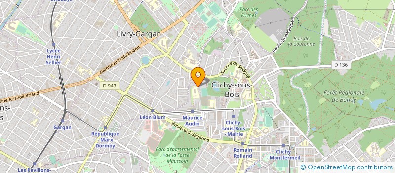 localisation de l'entreprise COMPAGNIE D'ARC DE CLICHY SOUS BOIS à CLICHY-SOUS-BOIS