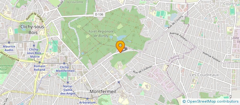 localisation de l'entreprise COMPAGNIE D'ARC DE MONTFERMEIL  MONTFERMEIL