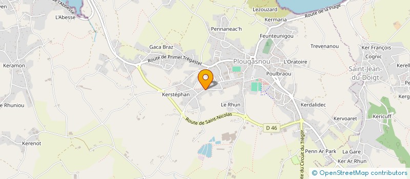localisation de l'entreprise COMPAGNIE D ARC DE PLOUGASNOU  PLOUGASNOU