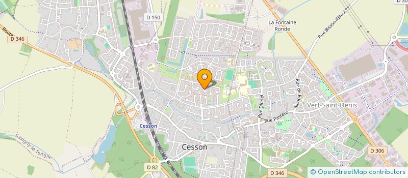 localisation de l'entreprise COMPAGNIE D'ARC DE VERT ST DENIS CESSON à CESSON