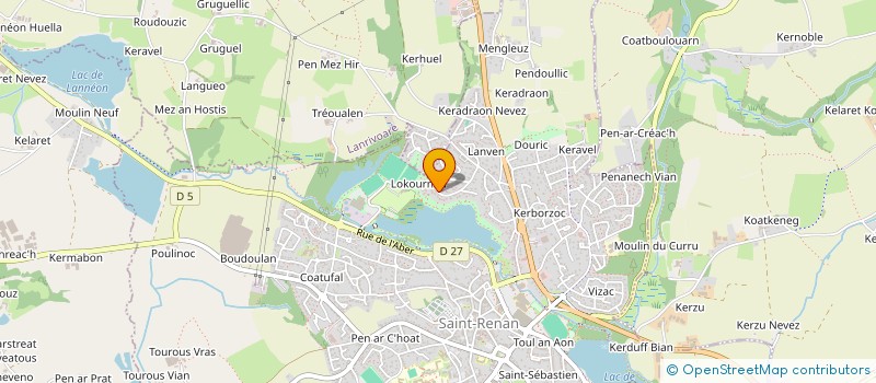 localisation de l'entreprise COMPAGNIE D'ARC DES ABERS à SAINT-RENAN