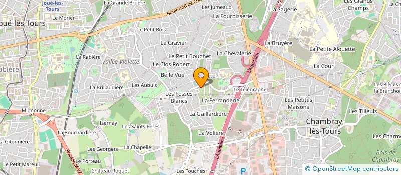 localisation de l'entreprise COMPAGNIE D'ARC DU VAL DE LOIRE DE MONTLOUIS SUR LOIRE  CHAMBRAY-LES-TOURS