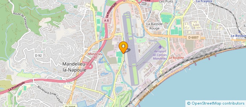 localisation de l'entreprise COMPAGNIE D'ARCDE CANNES MANDELIEU à MANDELIEU-LA-NAPOULE