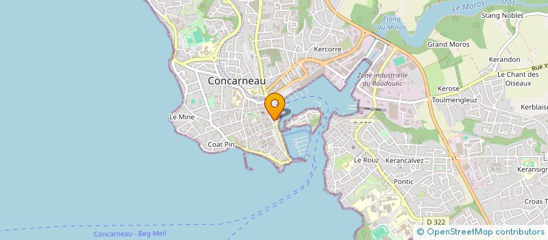 localisation de l'entreprise COMPAGNIE D'ARCHERS DU PETIT CHATEAU à CONCARNEAU