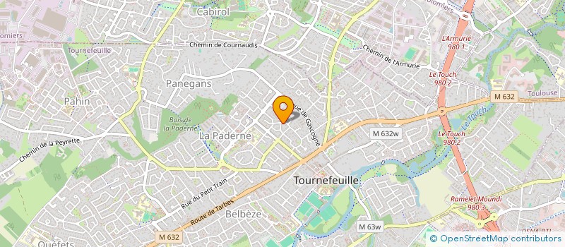 localisation de l'entreprise COMPAGNIE D'ARCHERS DU TOUCH  TOURNEFEUILLE